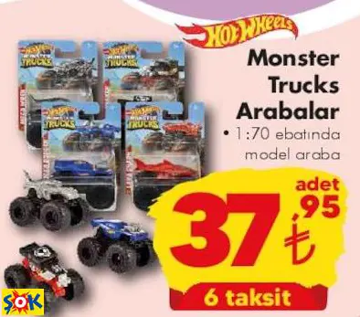 HOT WHEELS MONSTER TRUCKS ARABALAR HOT WHEELS MONSTER TRUCKS ARABALAR